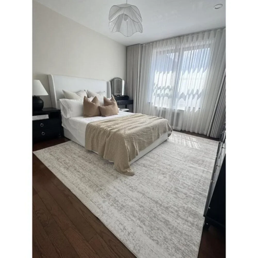 New 8x10 Washable Area Rug Vintage Soft Non-Slip Carpet for Living Room Home